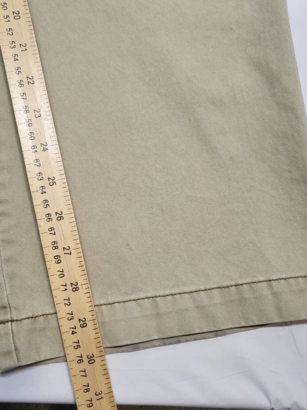 Roundtree & Yorke Casuals Mens Chino Pants 44 X 30 Flat Front High Rise Cotton